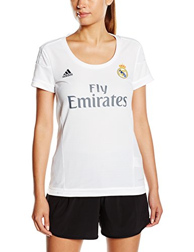 adidas 1ª Equipación Real Madrid CF - Camiseta Oficial Mujer, Talla L