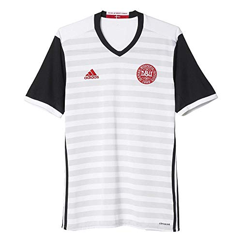 adidas 2ª Equipación Selección de Fútbol de Dinamarca - Camiseta Oficial, Talla L
