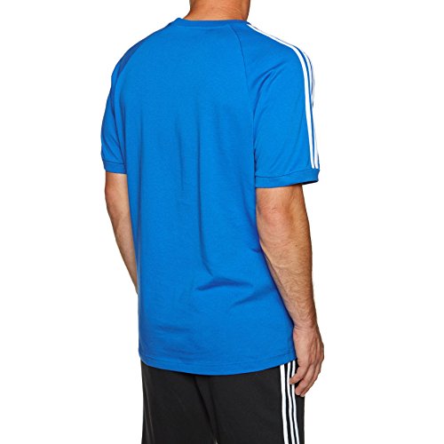 adidas 3-Stripes tee Camiseta, Hombre, Azul (azucie), L