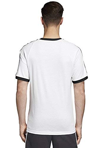 adidas 3-Stripes tee T-Shirt, Hombre, White, M