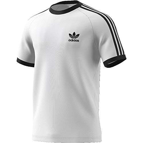 adidas 3-Stripes tee T-Shirt, Hombre, White, XL