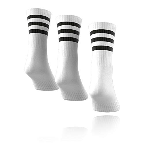 adidas 3S CSH CRW3P Socks, Unisex adulto, White/White/White, M