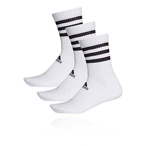 adidas 3S CSH CRW3P Socks, Unisex adulto, White/White/White, M