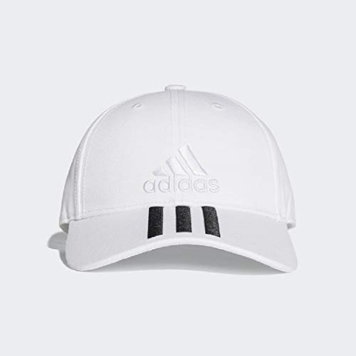 adidas 6P 3S Cap Cotto Gorra de Tenis, Hombre, Blanco (Blanco/Negro/Blanco), M