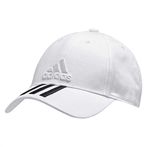 adidas 6P 3S Cap Cotto Gorra de Tenis, Hombre, Blanco (Blanco/Negro/Blanco), M