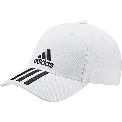 adidas 6p 3s Cap Cotto Gorra, Unisex Adulto, White/Black/Black, OSFM