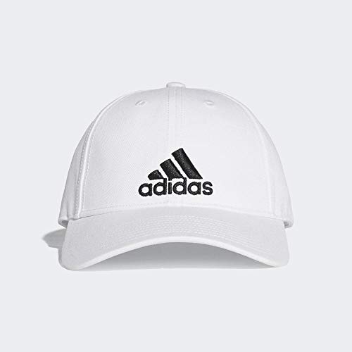 adidas 6P Cotton Gorra de Tenis, Hombre, Blanco (Blanco/Blanco/Negro), OSFW