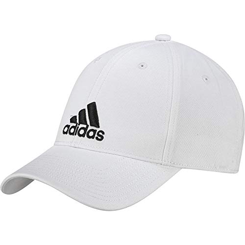 adidas 6P Cotton Gorra de Tenis, Hombre, Blanco (Blanco/Blanco/Negro), OSFW