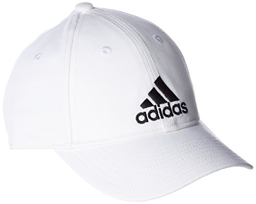 adidas 6P Cotton Gorra de Tenis, Hombre, Blanco (Blanco/Blanco/Negro), OSFW