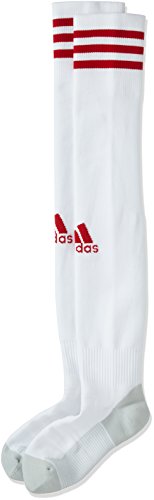 adidas Adi Sock 18 Calcetines, Unisex Adulto, White/Power Red, 4042