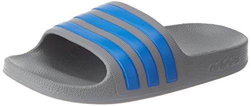 Adidas Adilette Aqua K, Chanclas Unisex niños, Gris (Grey Three F17/ True Blue), 37 EU