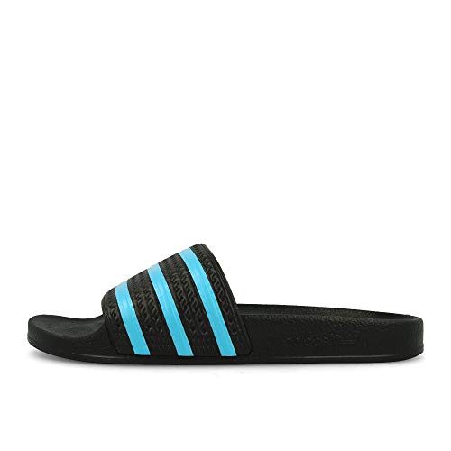 adidas Adilette, Chancletas para Hombre, Negro (Core Black/Blue Glow/Core Black), 42 EU