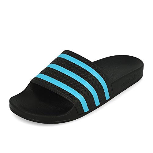 adidas Adilette, Chancletas para Hombre, Negro (Core Black/Blue Glow/Core Black), 42 EU