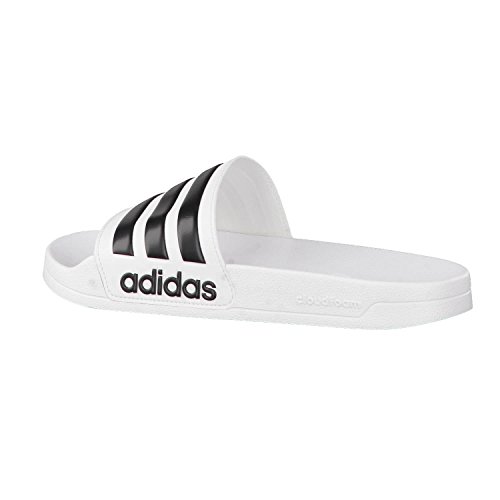 adidas Adilette Shower Chanclas Hombre, Blanco (Footwear White/Core Black/Footwear White 0), 46 EU (11 UK)