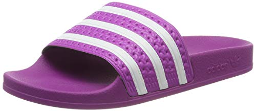 adidas Adilette W, Zapatos de Playa y Piscina para Mujer, Rosa (Vivid Pink/Vivid Pink/FTWR White Vivid Pink/Vivid Pink/FTWR White), 38 EU