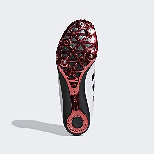 adidas Adizero Ambition 4 W, Zapatillas de Atletismo para Mujer, Blanco (FTWR White/Core Black/Shock Red FTWR White/Core Black/Shock Red), 37 1/3 EU