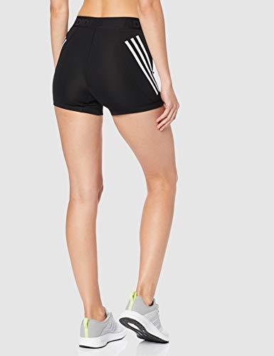 adidas Alphaskin Sport 3 Bandas Mallas Cortas, Mujer, Negro (Black), XS