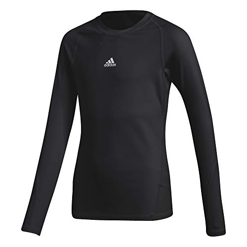 adidas Ask LS tee Y Camiseta de Manga Larga, Niños, Black, 1314