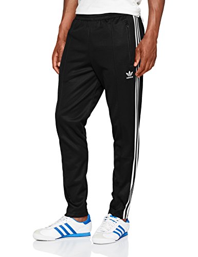 adidas Beckenbauer TP Pantalones de Deporte, Hombre, Negro, L