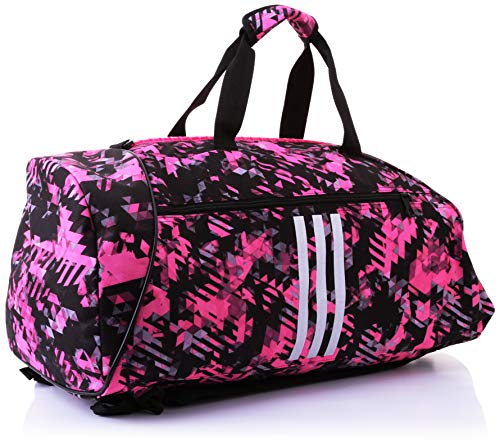 adidas - Bolsa de Kickboxing 2 en 1 para Mujer, Talla M, Color Rosa y Plateado