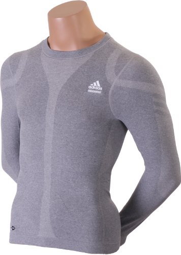 adidas - Camiseta Techfit M/L GR Hombre Color: Gris Talla: XL