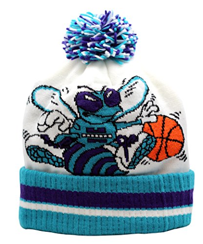 Adidas Charlotte Hornets - Gorro de punto con pompón