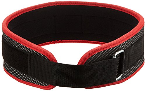 adidas - Cinturón, Unisex, Negro/Rojo, Talla S