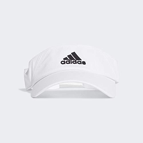 adidas Clmlt Visor Gorro, Mujer, Blanco/Blanco/Negro, Talla Única