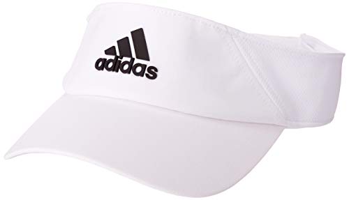 adidas Clmlt Visor Gorro, Mujer, Blanco/Blanco/Negro, Talla Única