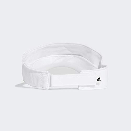 adidas Clmlt Visor Gorro, Mujer, Blanco/Blanco/Negro, Talla Única