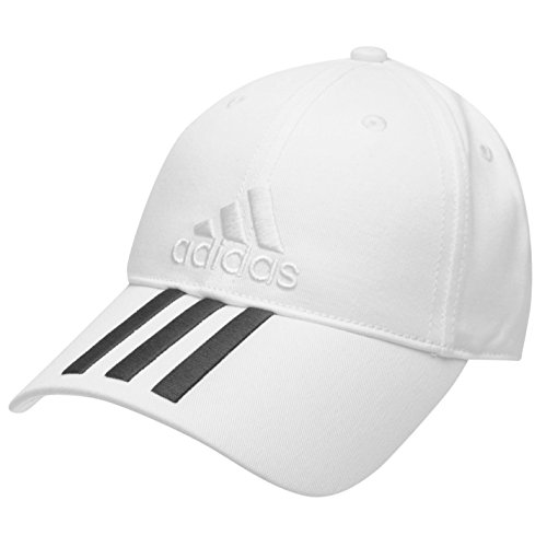 adidas color blanco Junior niños ajustable Iconic 3 rayas bordado Gorra de béisbol se adapta Edad seis a doce años