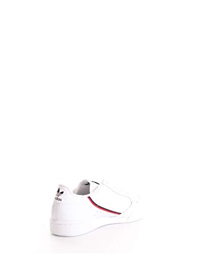 Adidas Continental 80, Zapatillas de Gimnasia para Hombre, Blanco (FTWR White/Scarlet/Collegiate Navy FTWR White/Scarlet/Collegiate Navy), 45 1/3 EU