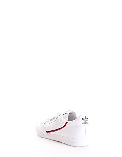Adidas Continental 80, Zapatillas de Gimnasia para Hombre, Blanco (FTWR White/Scarlet/Collegiate Navy FTWR White/Scarlet/Collegiate Navy), 45 1/3 EU
