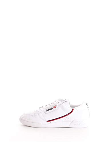 Adidas Continental 80, Zapatillas de Gimnasia para Hombre, Blanco (FTWR White/Scarlet/Collegiate Navy FTWR White/Scarlet/Collegiate Navy), 45 1/3 EU