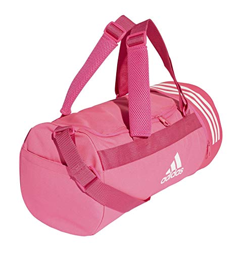 adidas Convertible 3-Streifen Bolsa de Deporte, Hombre, Rossho/Blanco, 45 cm