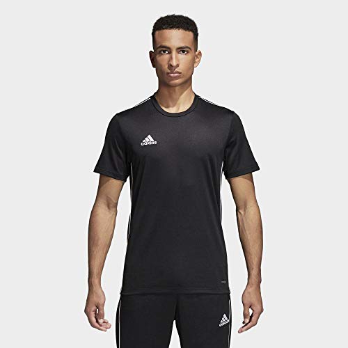 adidas Core 18 T Camiseta, Hombre, Negro (Bllack/White), L