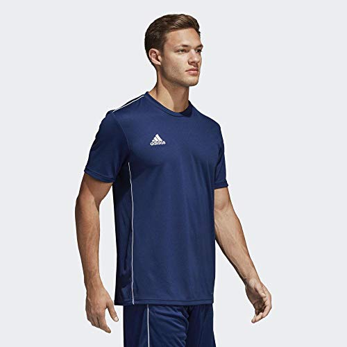 Adidas Core 18 Training Jsy, Camiseta Hombre Azul (Dark Blue/White), M