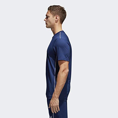 Adidas Core 18 Training Jsy, Camiseta Hombre Azul (Dark Blue/White), XL