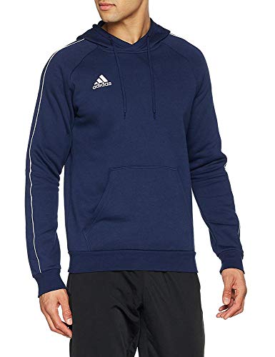 adidas CORE18 Hoody Sudadera con Capucha, Hombre, Azul (Azul/Blanco), 3XL