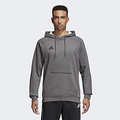 adidas CORE18 Hoody Sudadera con Capucha, Hombre, Gris (Gris/Negro), S