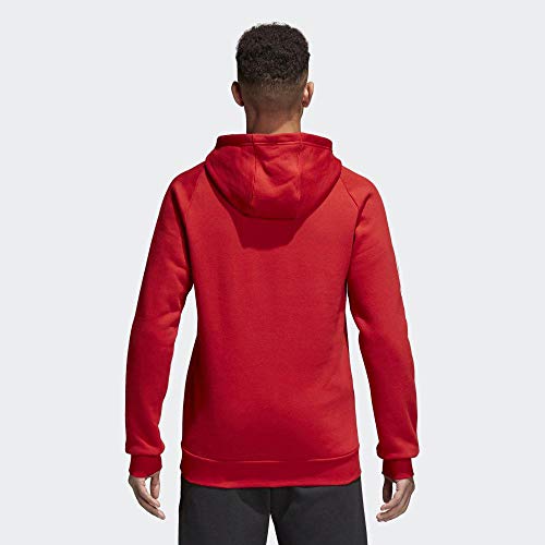 adidas CORE18 Hoody Sudadera con Capucha, Hombre, Rojo (Rojo/Blanco), M