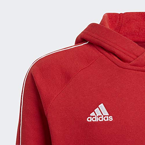 Adidas Core18 Hoody Sudadera con Capucha, Unisex Niños, Rojo (Power Red/White), 11-12 años (Size : 152)