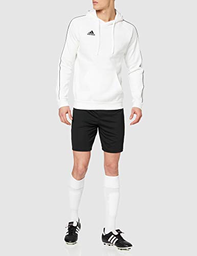 adidas Core18 Hoody Sudadera, Hombre, White, L