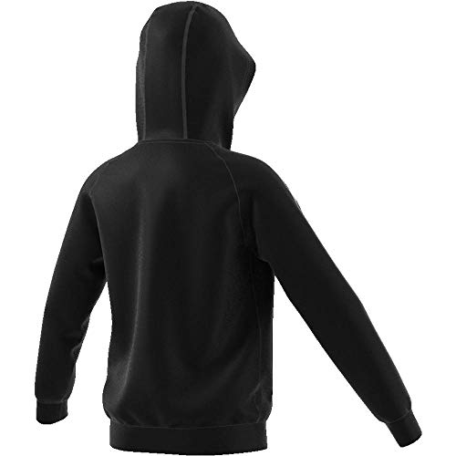 Adidas CORE18 Hoody Y Sudadera con Capucha, Unisex Niños, Negro/Blanco, 5-6 años (Talla del Fabricante: 116)