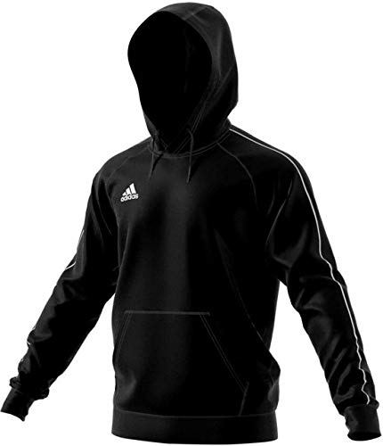 adidas CORE18 Hoody Y Sudadera, Unisex Niños, Negro/Blanco, 164