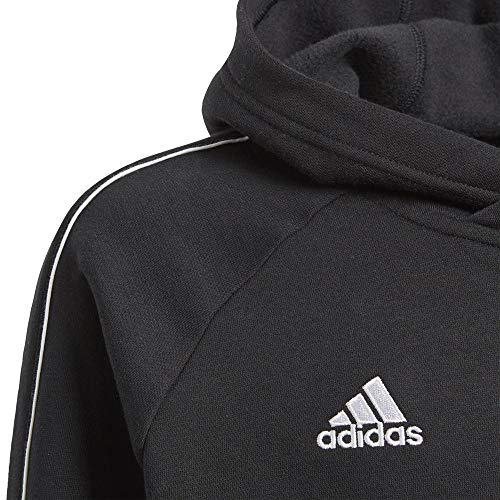 adidas CORE18 Hoody Y Sudadera, Unisex Niños, Negro/Blanco, 164