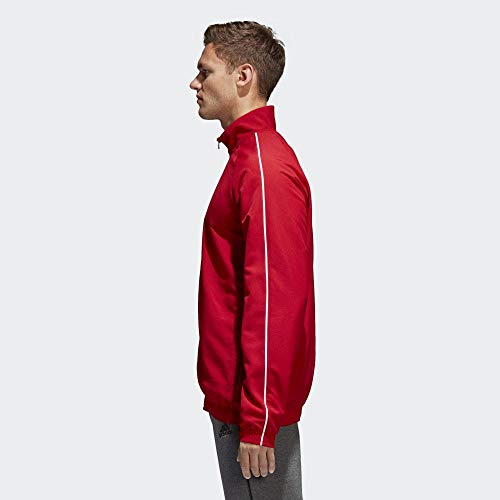 Adidas CORE18 PRE JKT Chaqueta de Deporte, Hombre, Rojo (Rojo/Blanco), XL