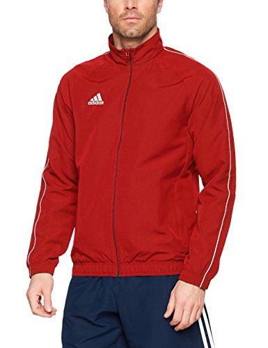 Adidas CORE18 PRE JKT Chaqueta de Deporte, Hombre, Rojo (Rojo/Blanco), XL