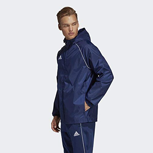 adidas CORE18 RN JKT Chaqueta Deportiva, Hombre, Azul (Dark Blue/White), L