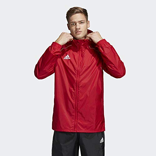 adidas CORE18 RN JKT Chaqueta Deportiva, Hombre, Rojo (Power Red/White), XL